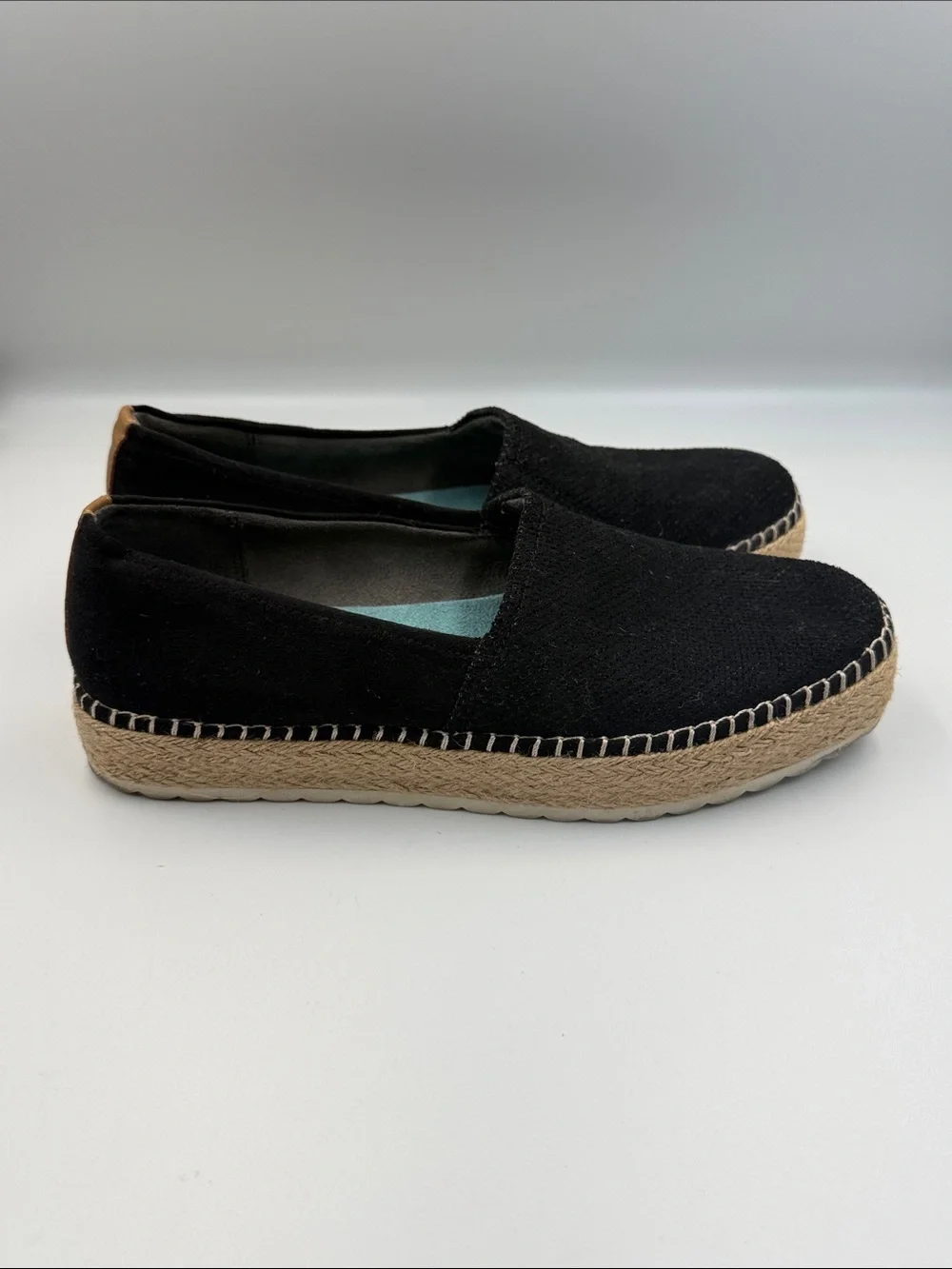 Dr. Scholl's Black Espadrille Platform Slip-Ons